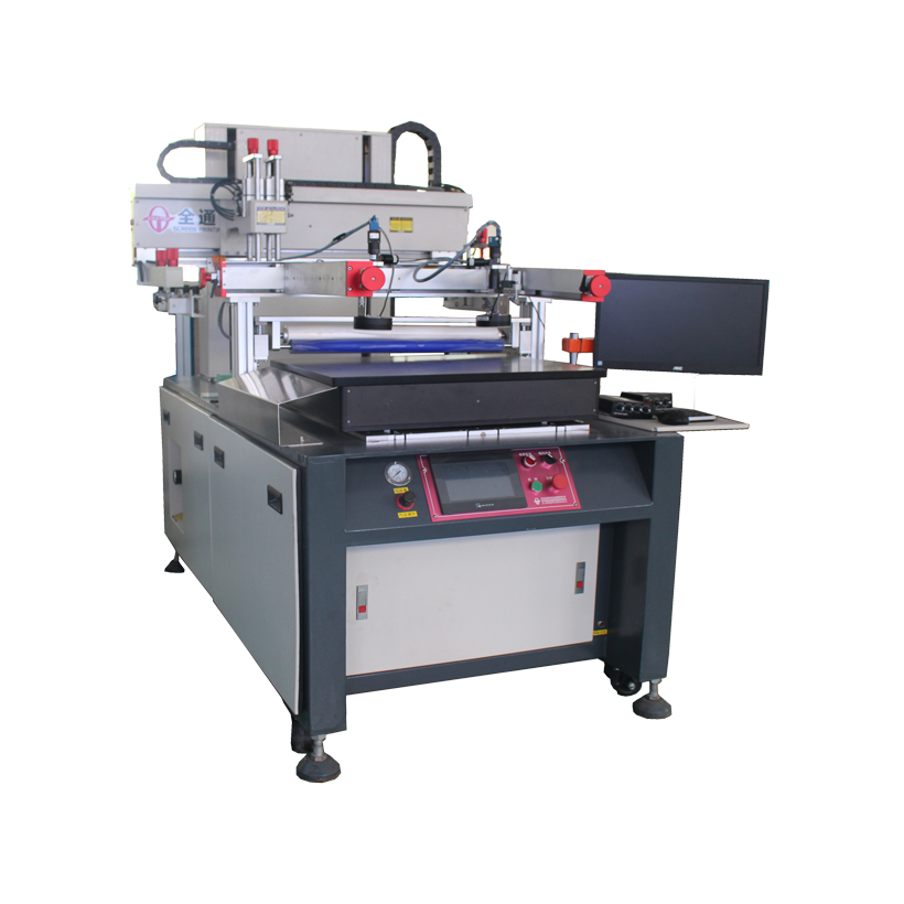 高精密立式CCD跑臺絲印機